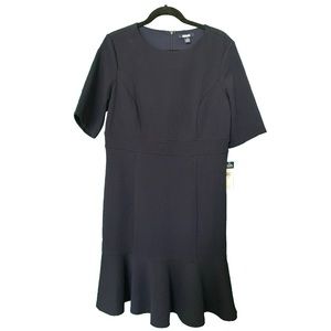 CHAMPS | navy ruffle dress
